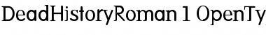 Download DeadHistoryRoman Regular Font Title Preview