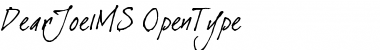 Download dearJoe 1 M&S Regular Font Title Preview