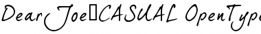 Download dearJoe 5 CASUAL trial Regular Font Title Preview