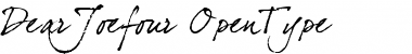 Download dearJoe4 Regular Font Title Preview