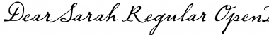Download Dear Sarah Regular Font Title Preview