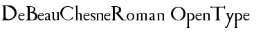 Download De Beau Chesne Roman Regular Font Title Preview