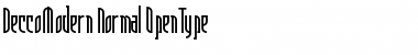 Download DeccoModern Normal Font Title Preview