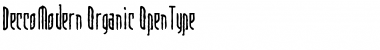 Download DeccoModern Organic Font Title Preview