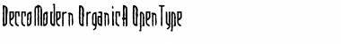 Download DeccoModern-OrganicA Regular Font Title Preview