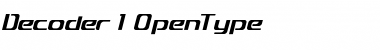 Download Decoder Regular Font Title Preview