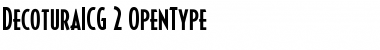 Download DecoturaICG Regular Font Title Preview