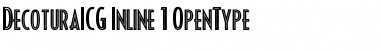 Download DecoturaICG Inline Font Title Preview