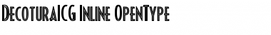 Download DecoturaICG Inline Font Title Preview
