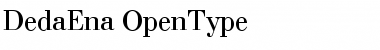 Download DedaEna Regular Font Title Preview