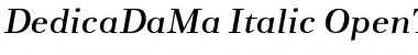 Download Dedica DaMa Italic Font Title Preview