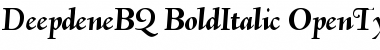 Download Deepdene BQ Regular Font Title Preview