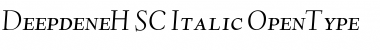 Download Deepdene H-SC-Italic Font Title Preview
