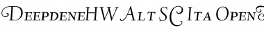 Download Deepdene HWAlt-SC-Ita Font Title Preview