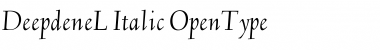Download Deepdene L-Italic Font Title Preview