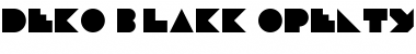 Download Deko Blakk Font Title Preview