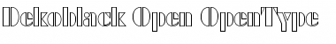Download Dekoblack-Open Regular Font Title Preview