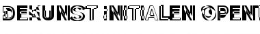 Download DeKunst Initialen Font Title Preview