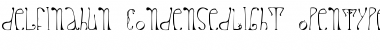 Download delfinah un Condensed Light Font Title Preview