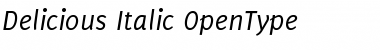 Download Delicious Italic Font Title Preview
