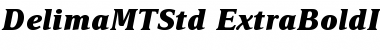 Download Delima MT Std Extra Bold It Font Title Preview