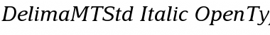 Download Delima MT Std Italic Font Title Preview