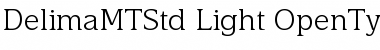 Download Delima MT Std Light Font Title Preview