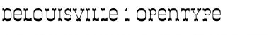 Download DeLouisville Regular Font Title Preview