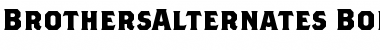 Download BrothersAlternates Bold Font Title Preview