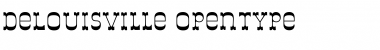 Download DeLouisville Regular Font Title Preview