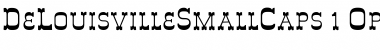Download DeLouisvilleSmallCaps Regular Font Title Preview