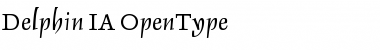 Download Delphin I Alt Font Title Preview