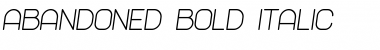 Download Abandoned Bold Italic Font Title Preview