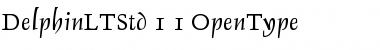 Download Delphin LT Std 1 Font Title Preview