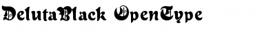 Download Deluta Black Regular Font Title Preview