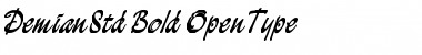 Download Demian Std Bold Font Title Preview