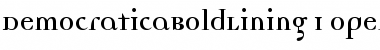 Download DemocraticaBoldLining Regular Font Title Preview