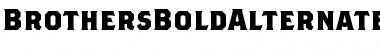 Download Brothers Bold Font Title Preview