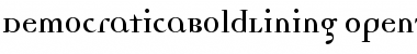 Download DemocraticaBoldLining Medium Font Title Preview