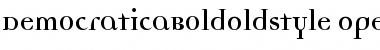 Download DemocraticaBoldOldstyle Medium Font Title Preview