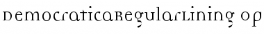 Download DemocraticaRegularLining Medium Font Title Preview