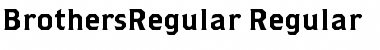 Download BrothersRegular Regular Font Title Preview
