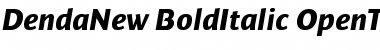 Download DendaNew BoldItalic Font Title Preview