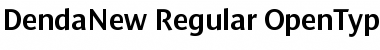 Download DendaNew Regular Font Title Preview