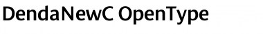 Download DendaNewC Regular Font Title Preview