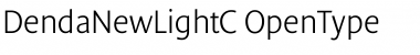 Download DendaNewLightC Regular Font Title Preview