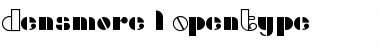 Download Densmore Regular Font Title Preview