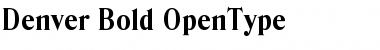 Download Denver-Bold Regular Font Title Preview