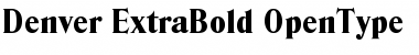 Download Denver-ExtraBold Regular Font Title Preview