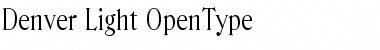 Download Denver-Light Regular Font Title Preview